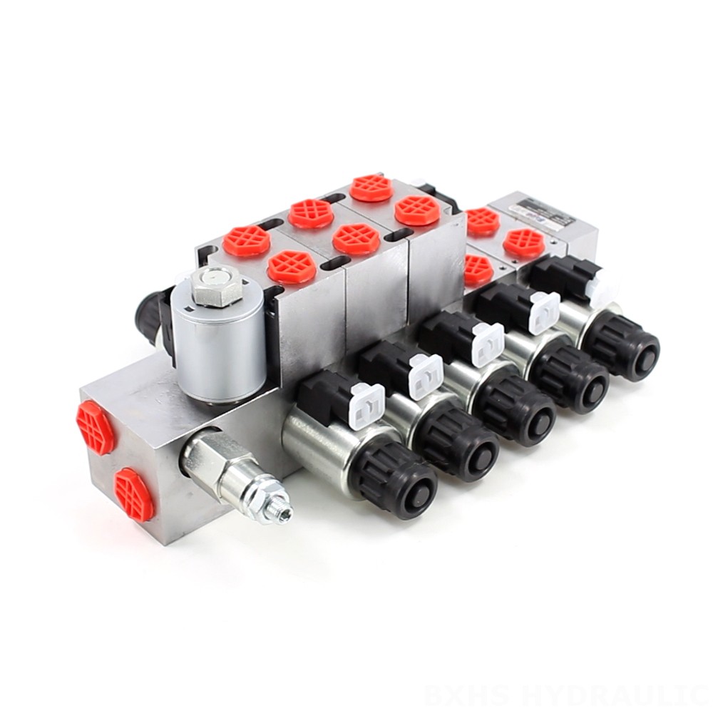 DCV56 Tỷ lệ điện Xy lanh 5 Van định hướng phân đoạn image