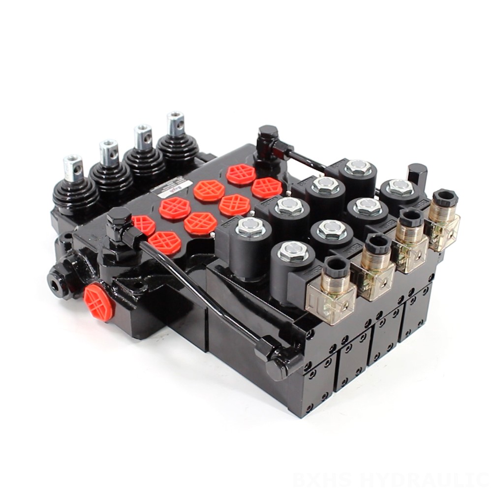 SD11-PG2 Điện khí-thủy lực Xy lanh 4 Van điều hướng Monoblock image