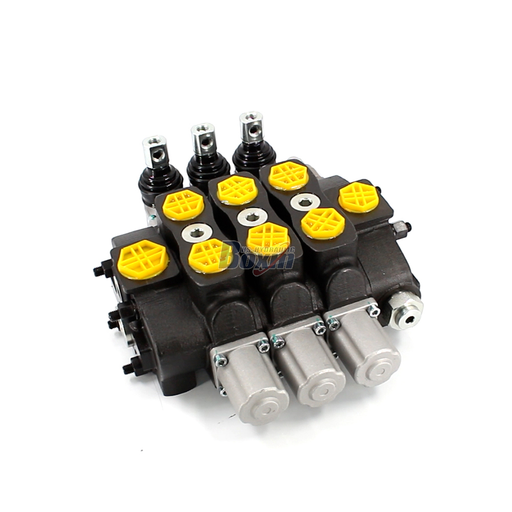 SD8 Điều khiển thủ công 3 ống Van định hướng phân đoạn