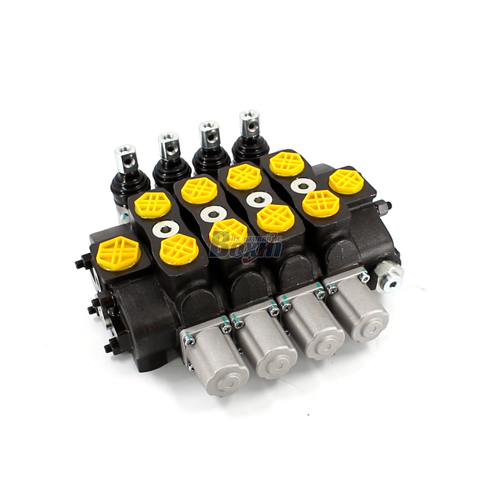 SD8 Điều khiển thủ công 4 ống Van định hướng phân đoạn