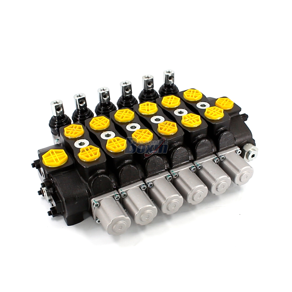 SD8 Điều khiển thủ công 6 cuộn Van định hướng phân đoạn