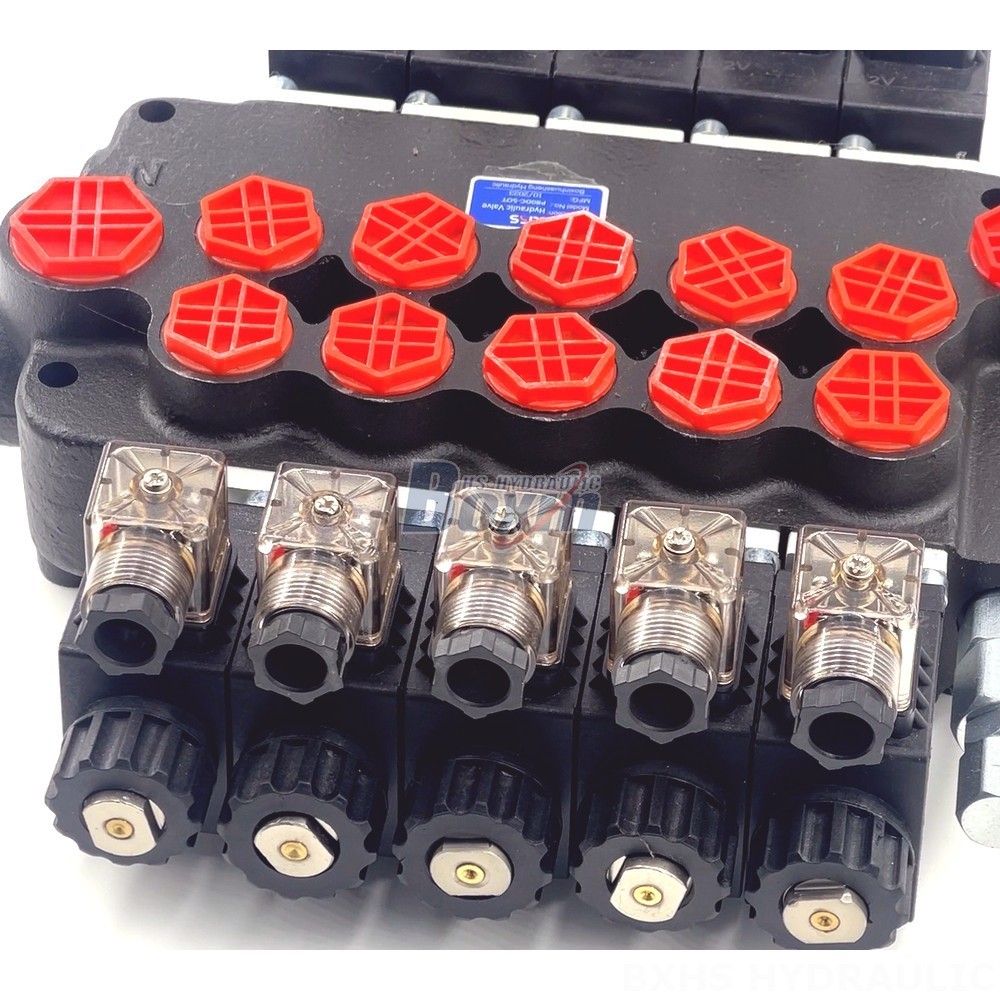 P80 Solenoid 5 Spool Monoblock Directional Valve | Manufacturer & Global Supplier detail image