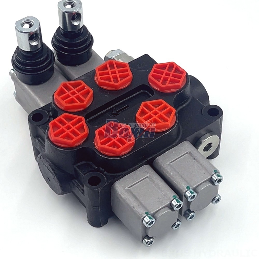 Q45 Manual 2 Spool Monoblock Directional Valve | Premium Hydraulics detail image