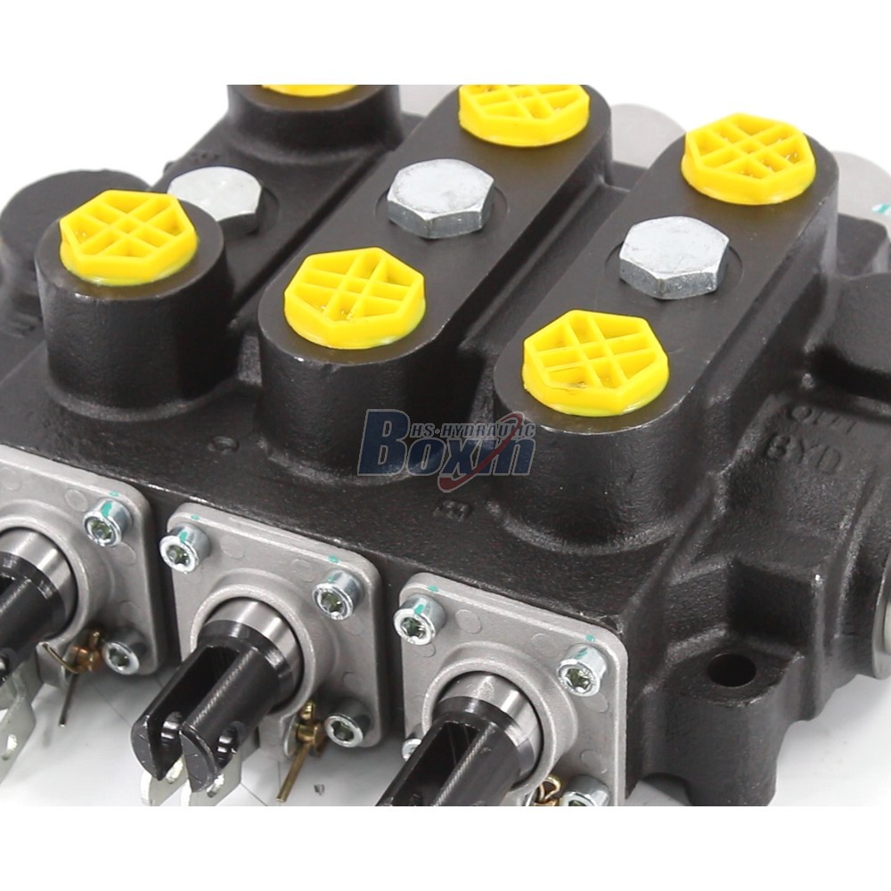 RD5300NPT-3OT Manual 3 Spool Hydraulic Control Valve for Industrial Machinery detail image