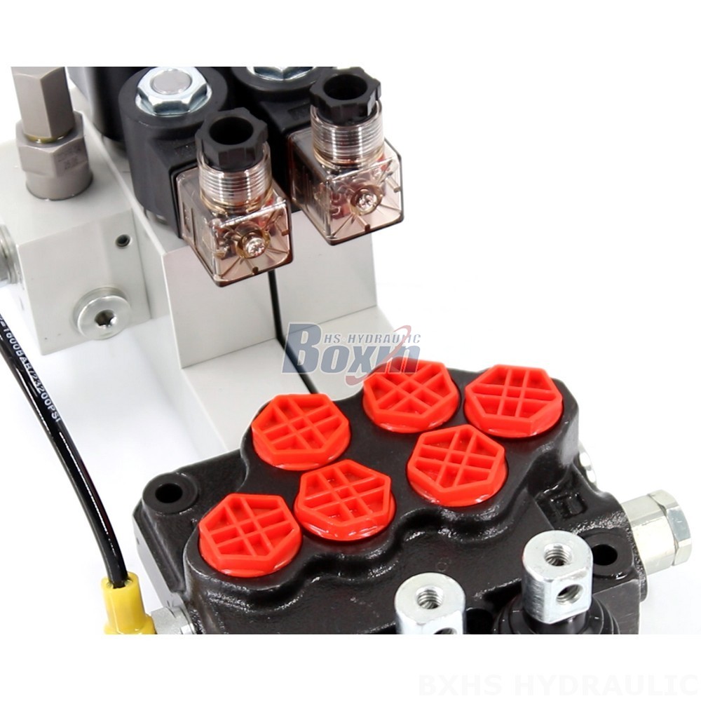 SD5 Electro-hydraulic 2 Spool Monoblock Directional Valve for Industrial Applications detail image