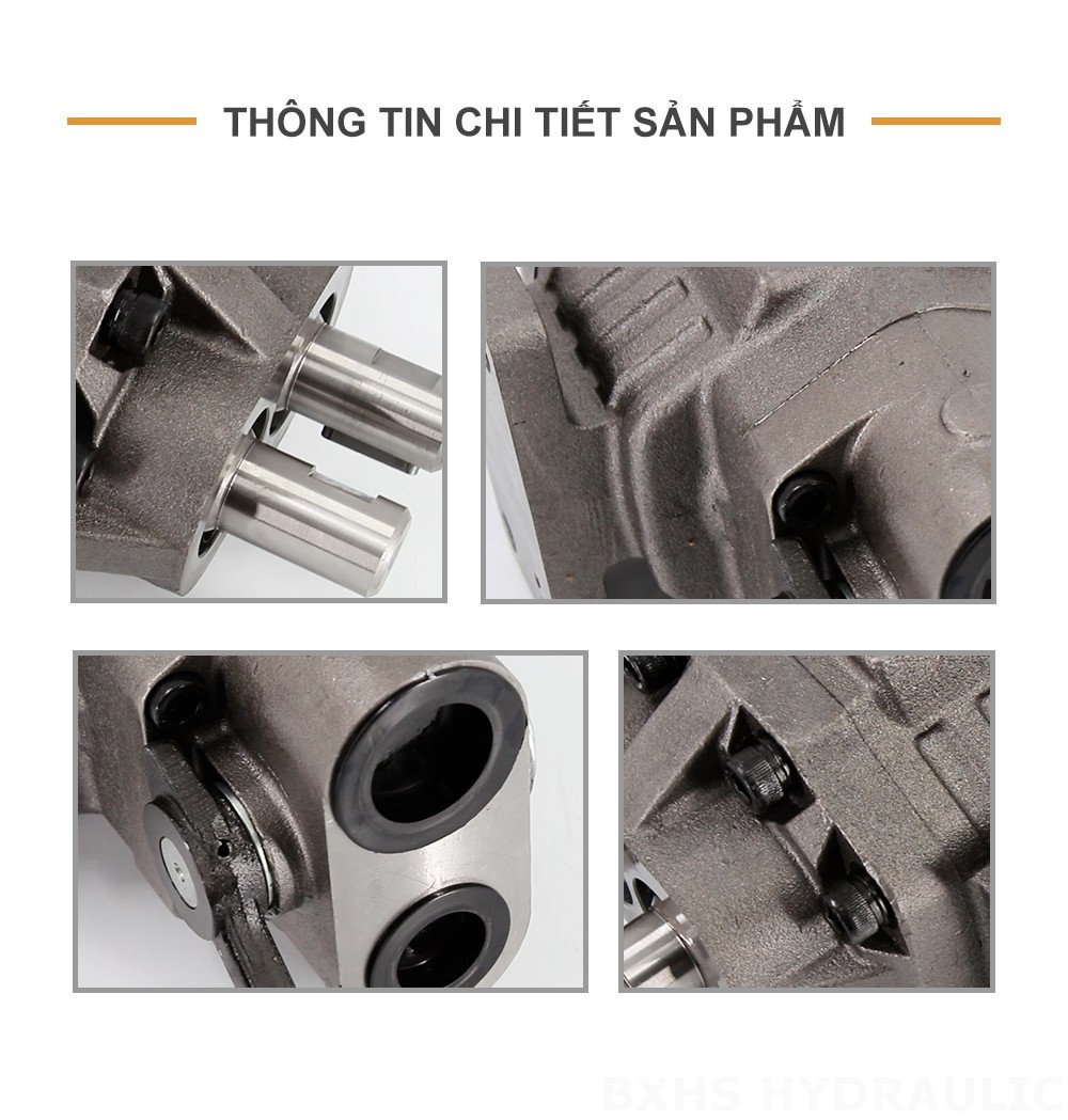 BF110M 110 cc/vòng Áp suất 20 MPa (2900 psi) Bơm bánh răng thủy lực