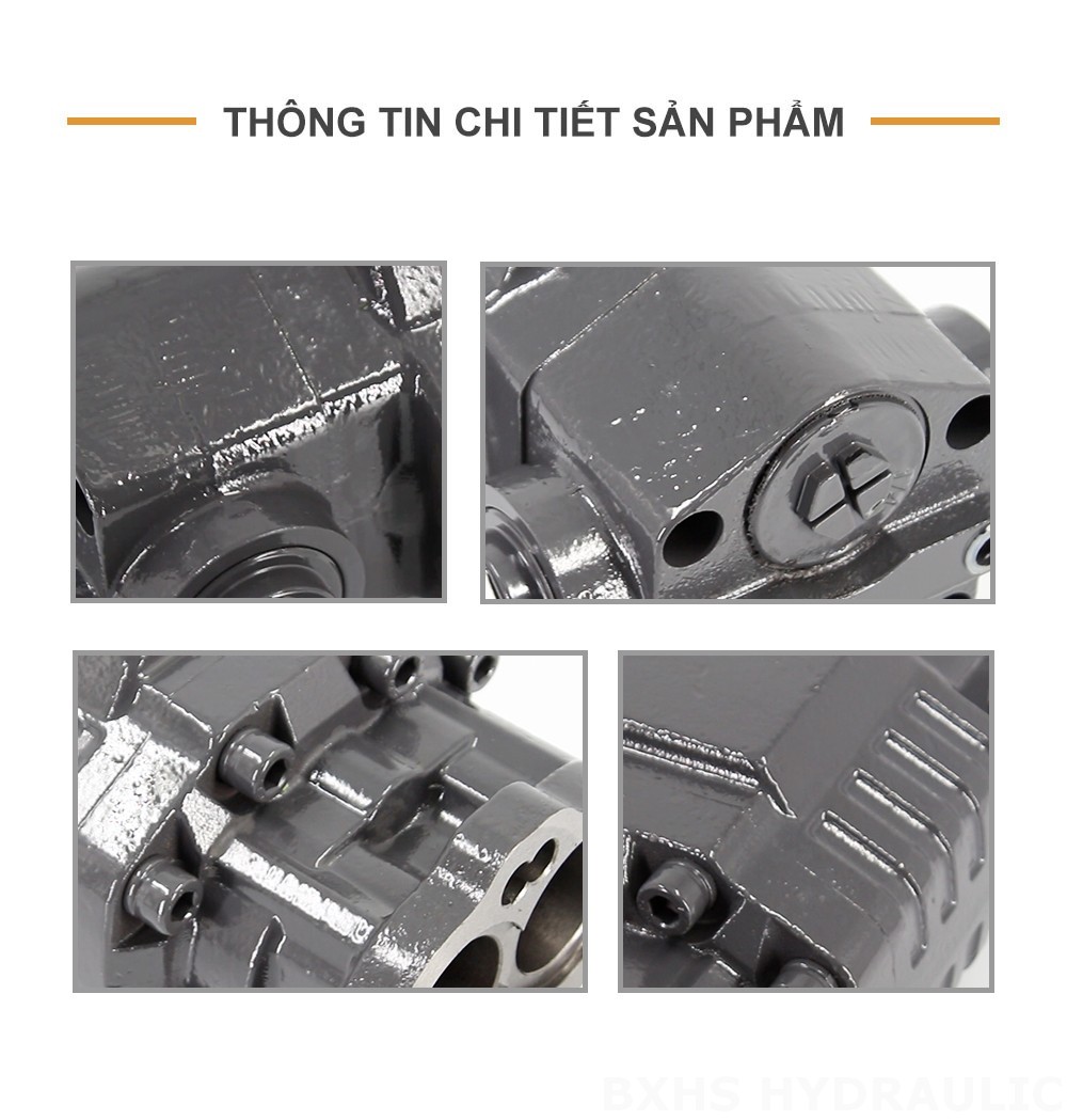 BF82A 80 cc/vòng Áp suất 20 MPa (2900 psi) Bơm bánh răng thủy lực