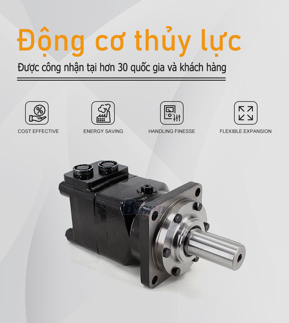 BMT400 400 cc/vòng 125 lít/phút Mô tơ thủy lực
