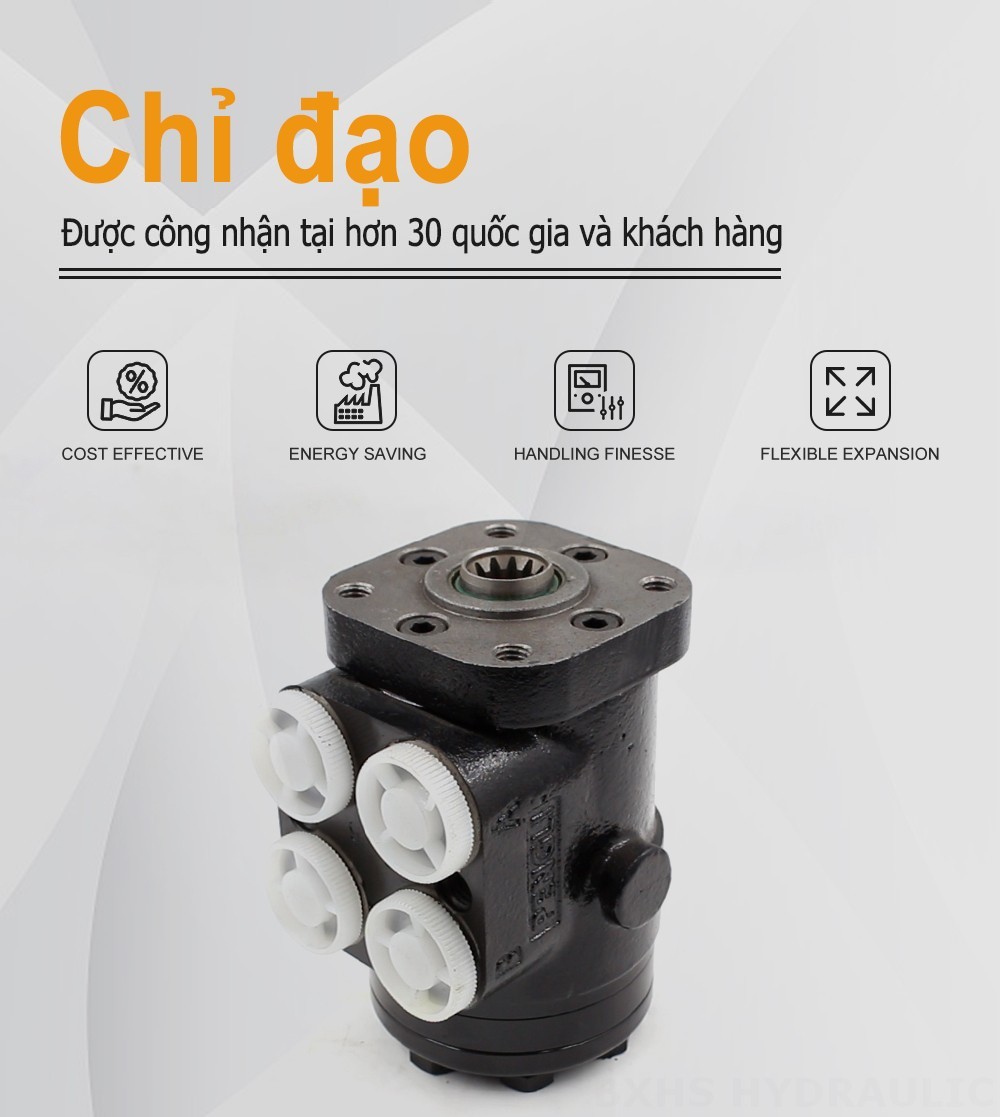 BZZ1-E100B 100 ml/vòng 7.5 L/phút Bộ phận lái