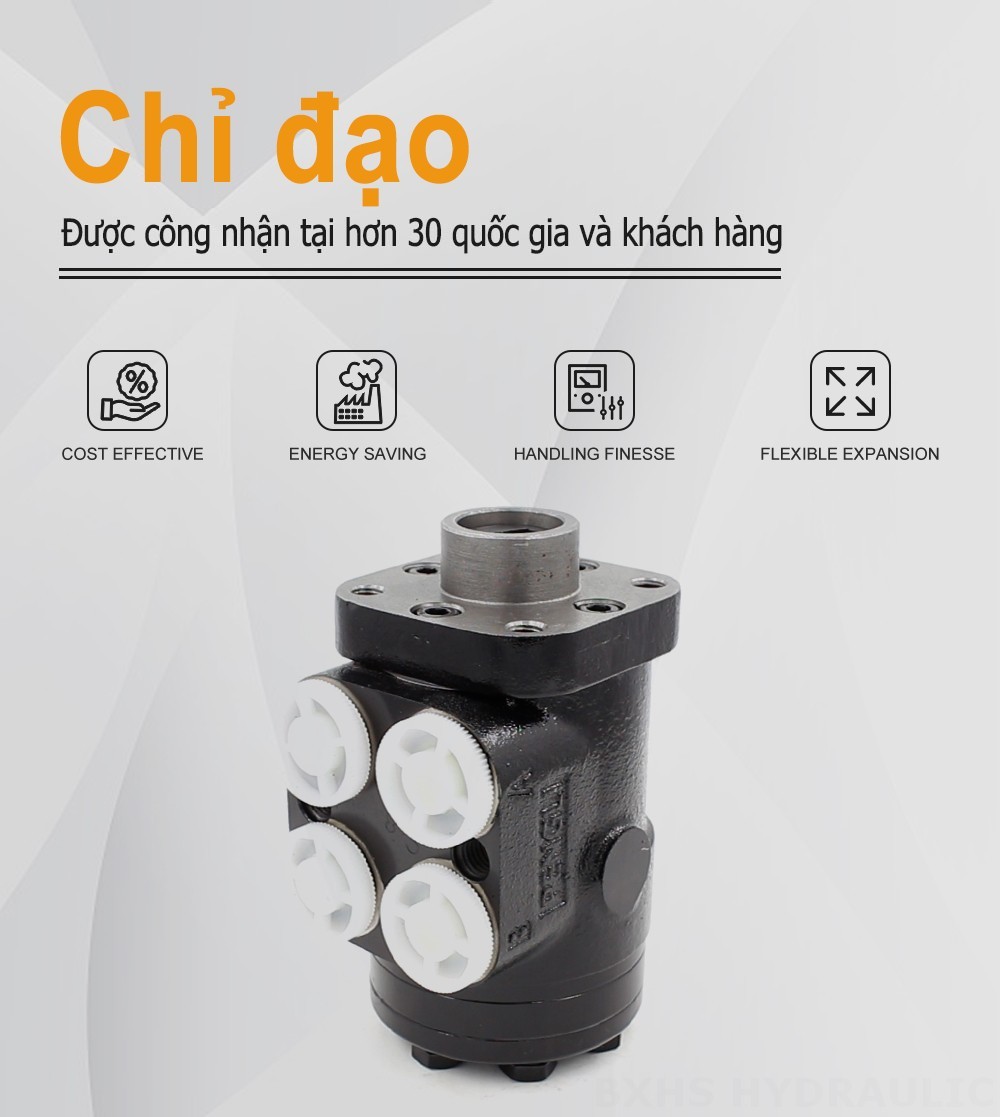 BZZ1-E100C 100 ml/vòng 7.5 L/phút Bộ phận lái
