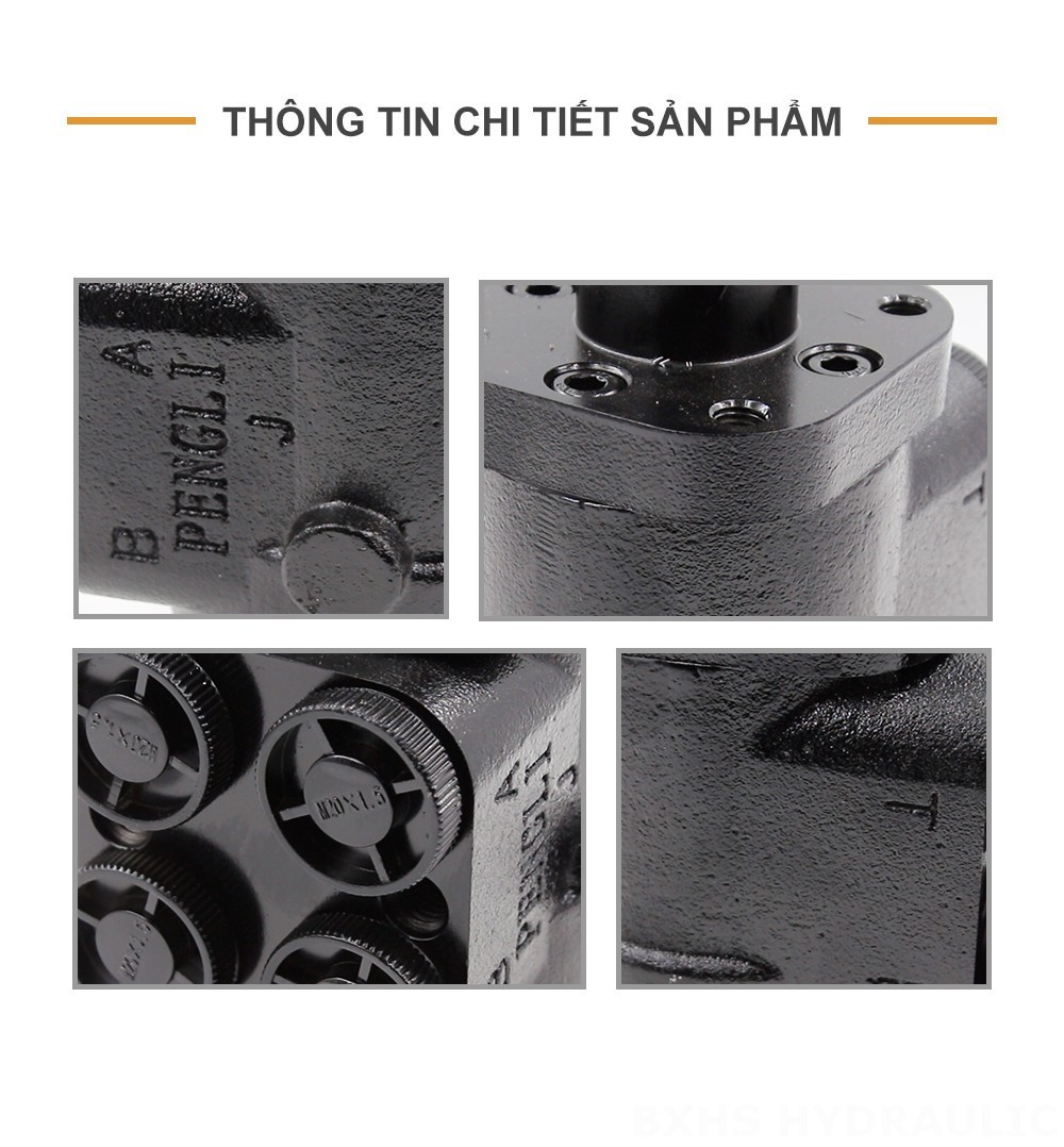 BZZ1-E50A 50 ml/vòng 4 L/phút Bộ phận lái