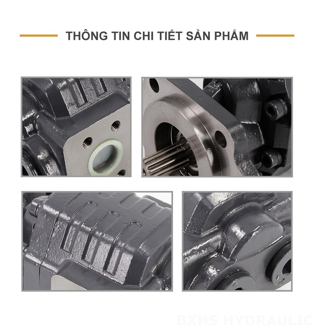 CBHC-2082 82 cc/vòng 28 MPa (4061 psi) Bơm bánh răng thủy lực