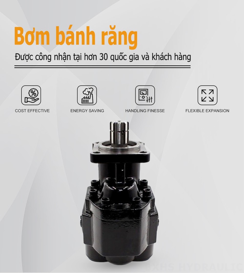 CBHST1-ISO-110 110 cc/vòng Bơm bánh răng thủy lực