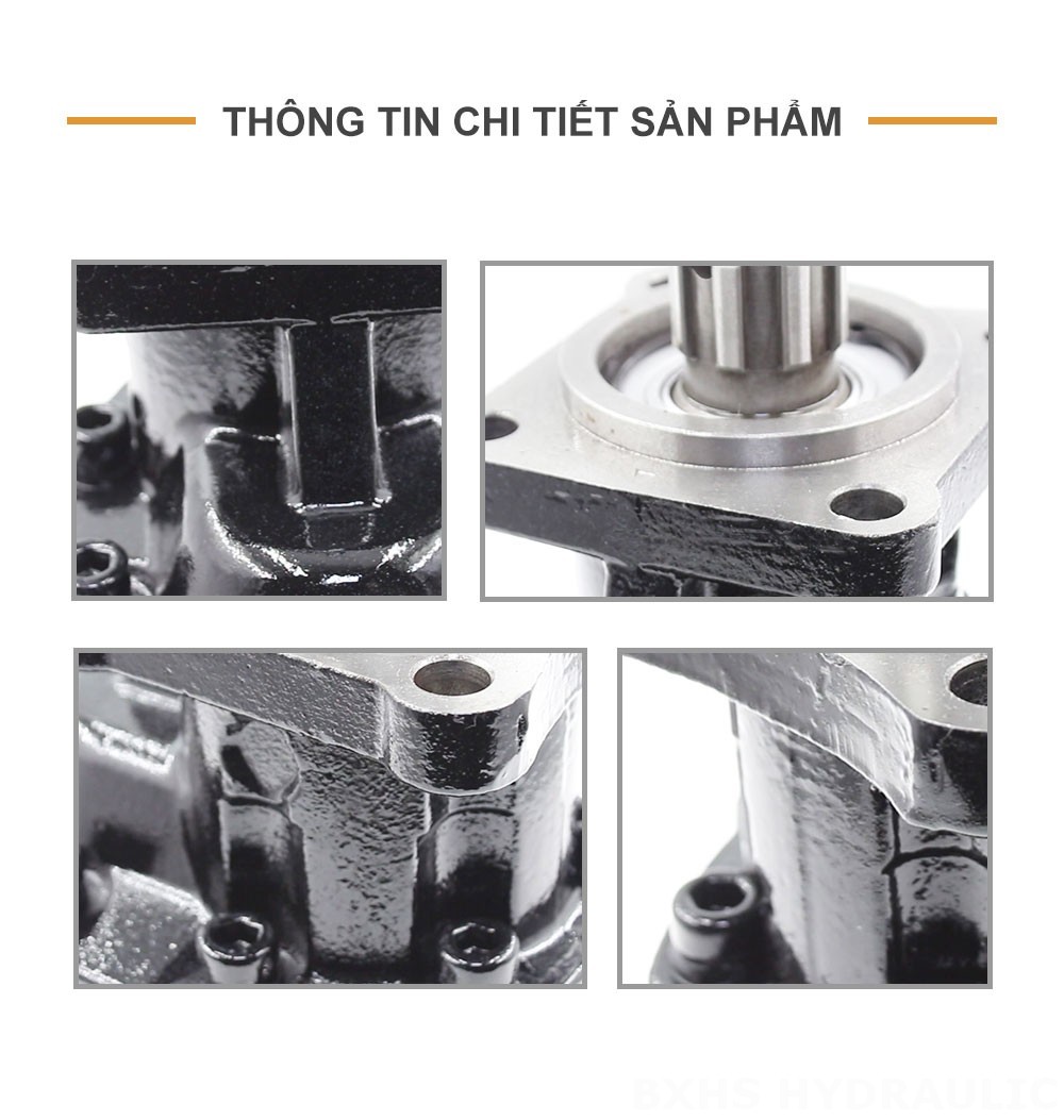 CBHST1-ISO-80 80 cc/vòng Bơm bánh răng thủy lực
