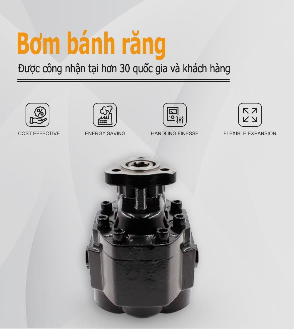 CBHST1-UNI-63 63 cc/vòng Bơm bánh răng thủy lực