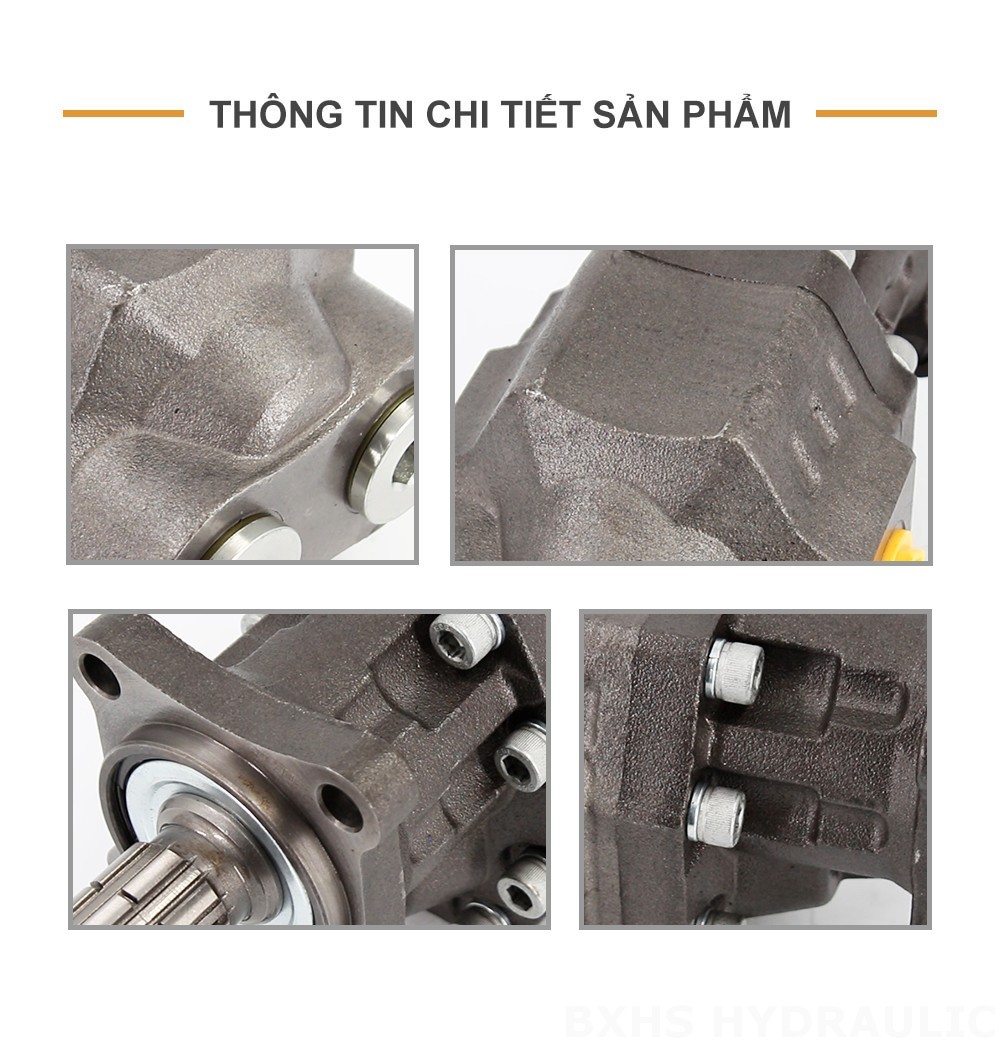 CBHW-ISO-100-Y 100 cc/vòng Áp suất 22 MPa (3190 psi) Bơm bánh răng thủy lực