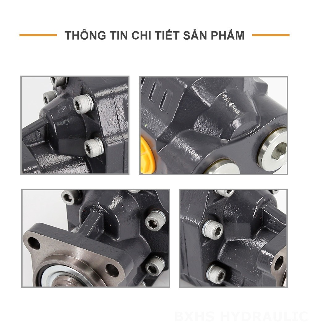 CBHW-ISO-80-H 80 cc/vòng Áp suất 22 MPa (3190 psi) Bơm bánh răng thủy lực