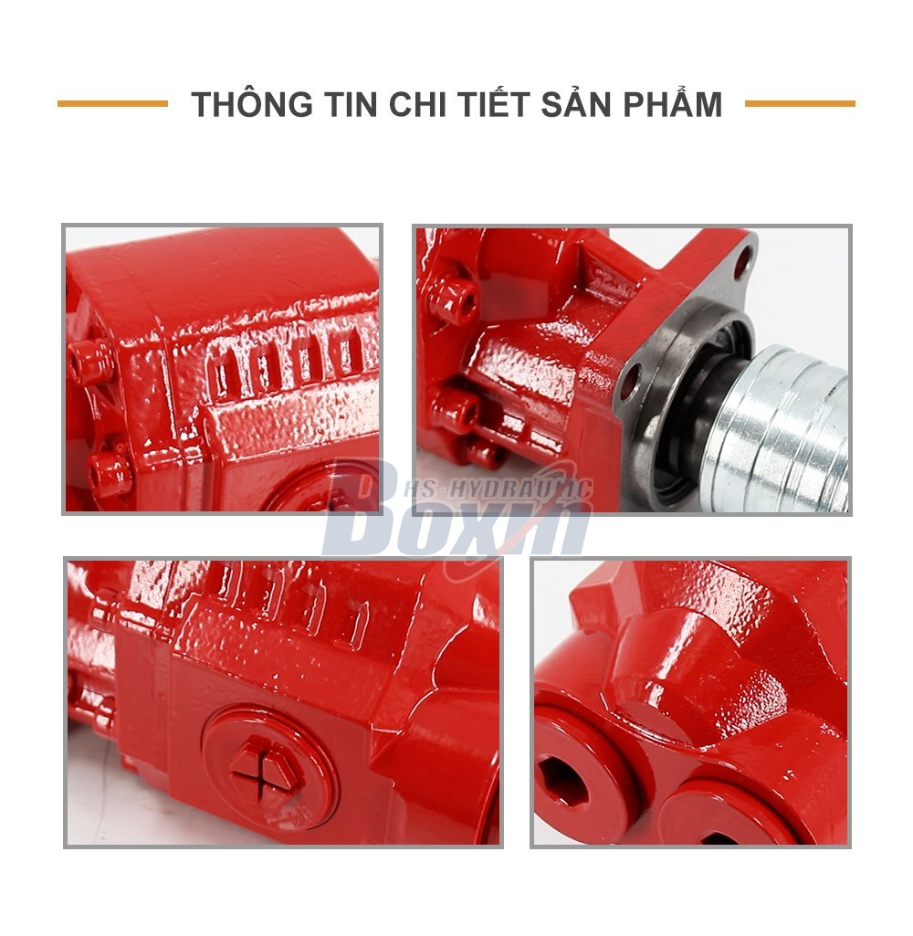 CBHW2080KH 80 cc/vòng Áp suất 25 MPa (3625 psi) Bơm bánh răng thủy lực