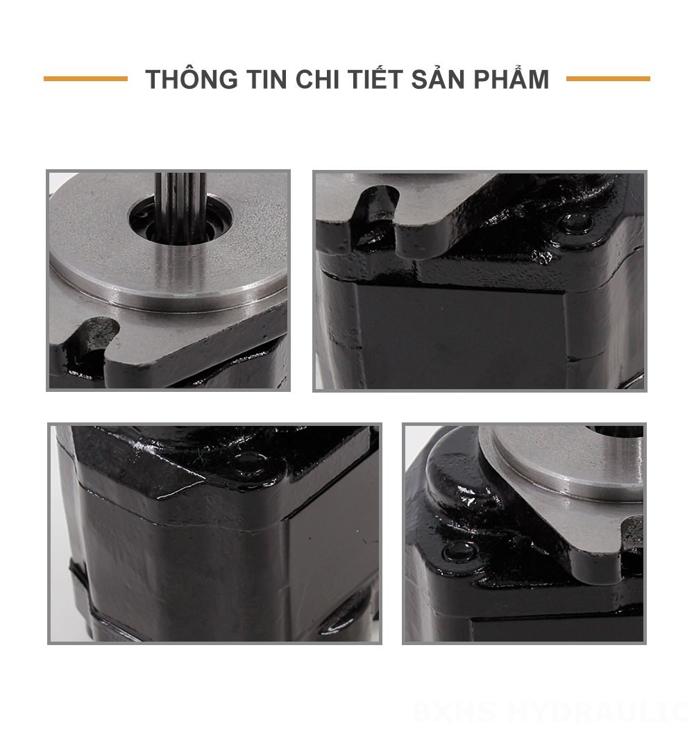 CBHZ-F20R 19,7 cc/vòng quay Bơm bánh răng thủy lực