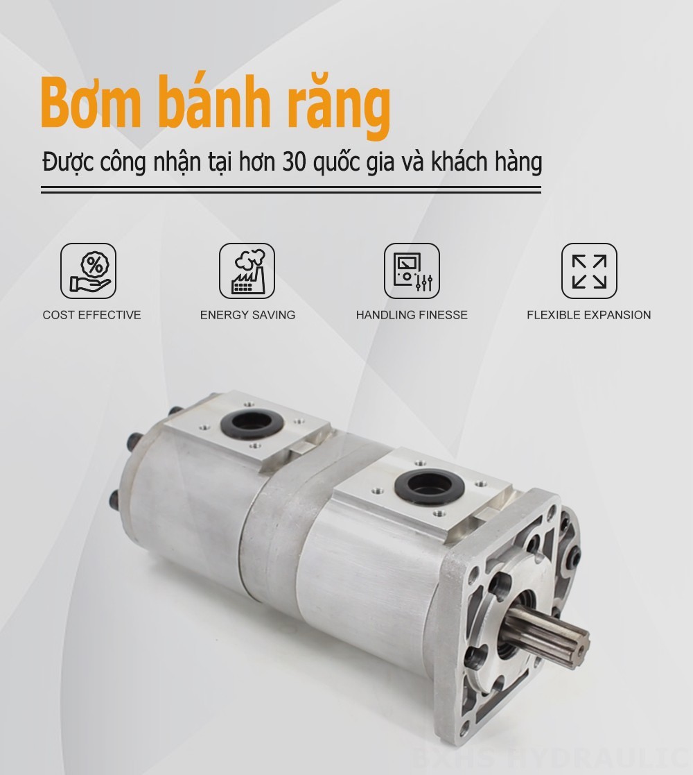 CBN-F540 40 cc/vòng Bơm bánh răng thủy lực