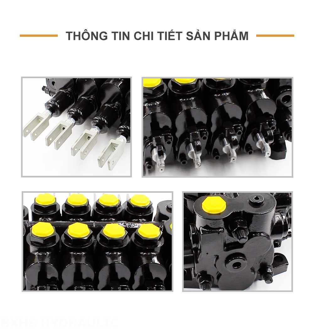 CDBF20 Điều khiển thủ công Xy lanh 4 Bộ phân phối thủy lực