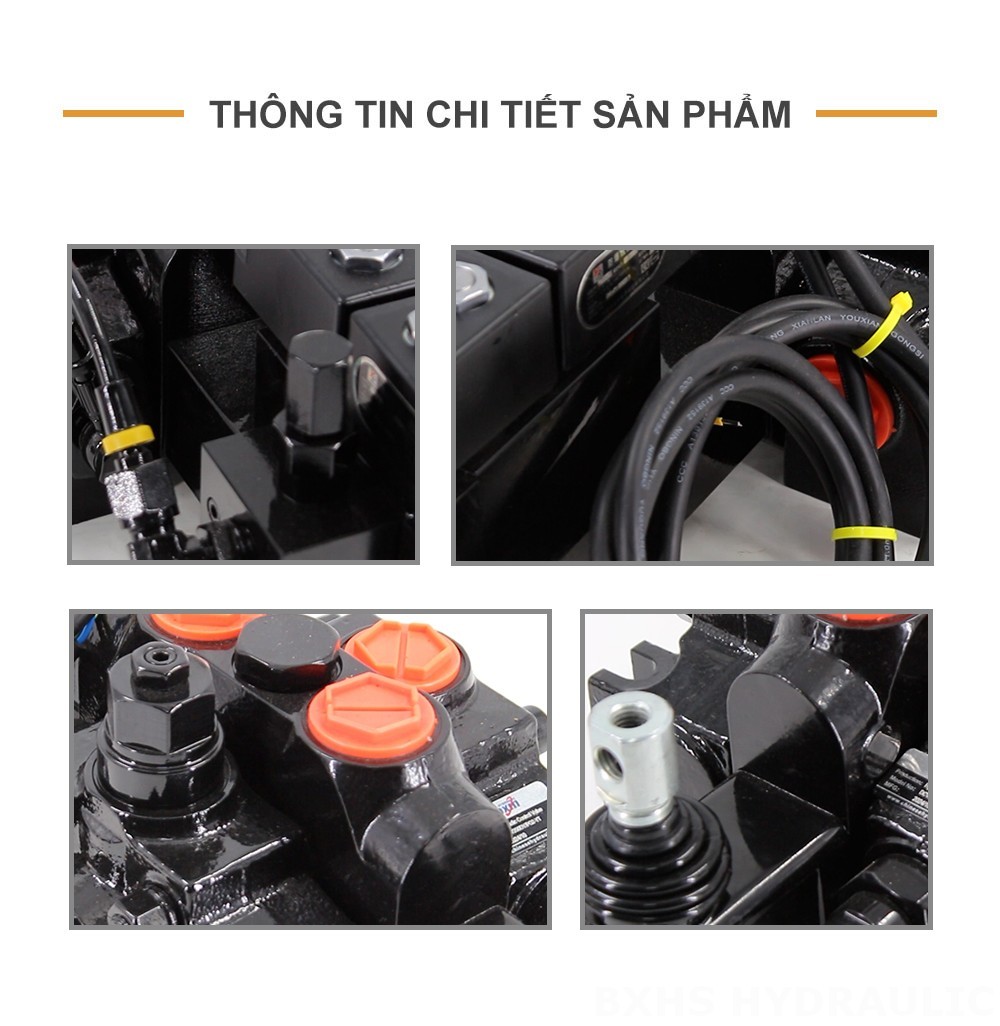 DCV200-FB Điện khí-thủy lực Xy lanh 1 Van định hướng phân đoạn