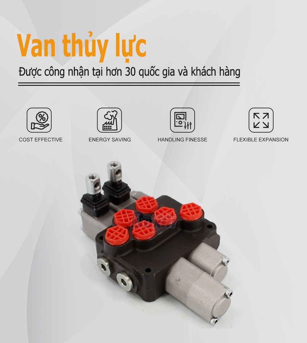 DCV20 Điều khiển thủ công 2 ống Van điều hướng