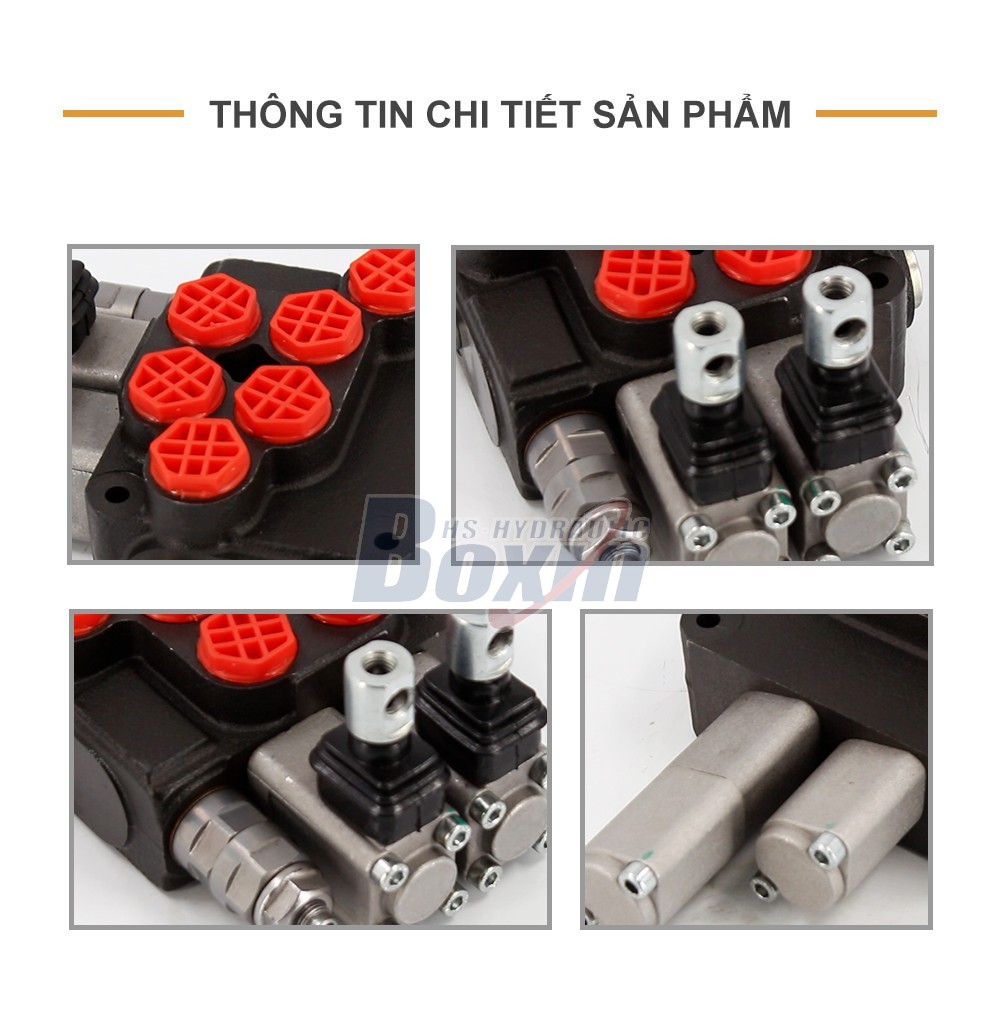 DCV20 Điều khiển thủ công 2 ống Van điều hướng