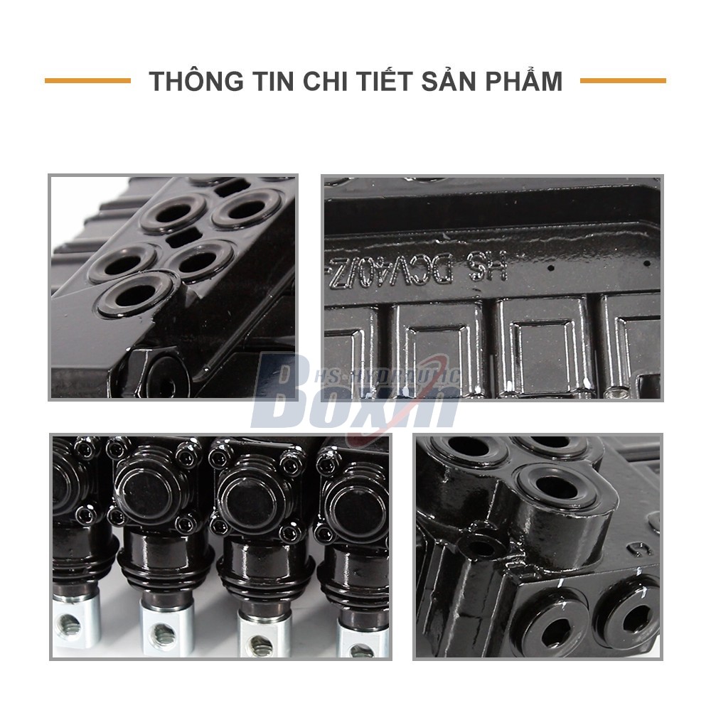 DCV40Z-FZJ Điều khiển thủ công 5 ống Van điều khiển chân chống