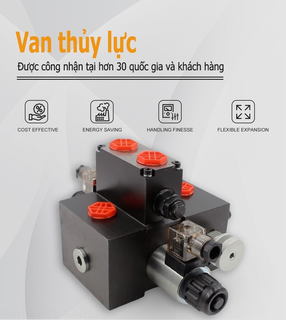 DCV58F Biến áp Xy lanh 1 Van định hướng phân đoạn