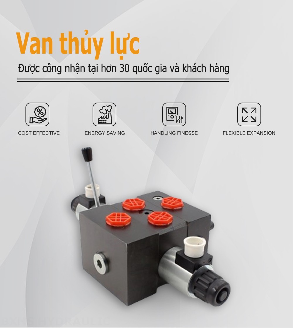 DCV58 Biến áp Xy lanh 1 Van định hướng phân đoạn