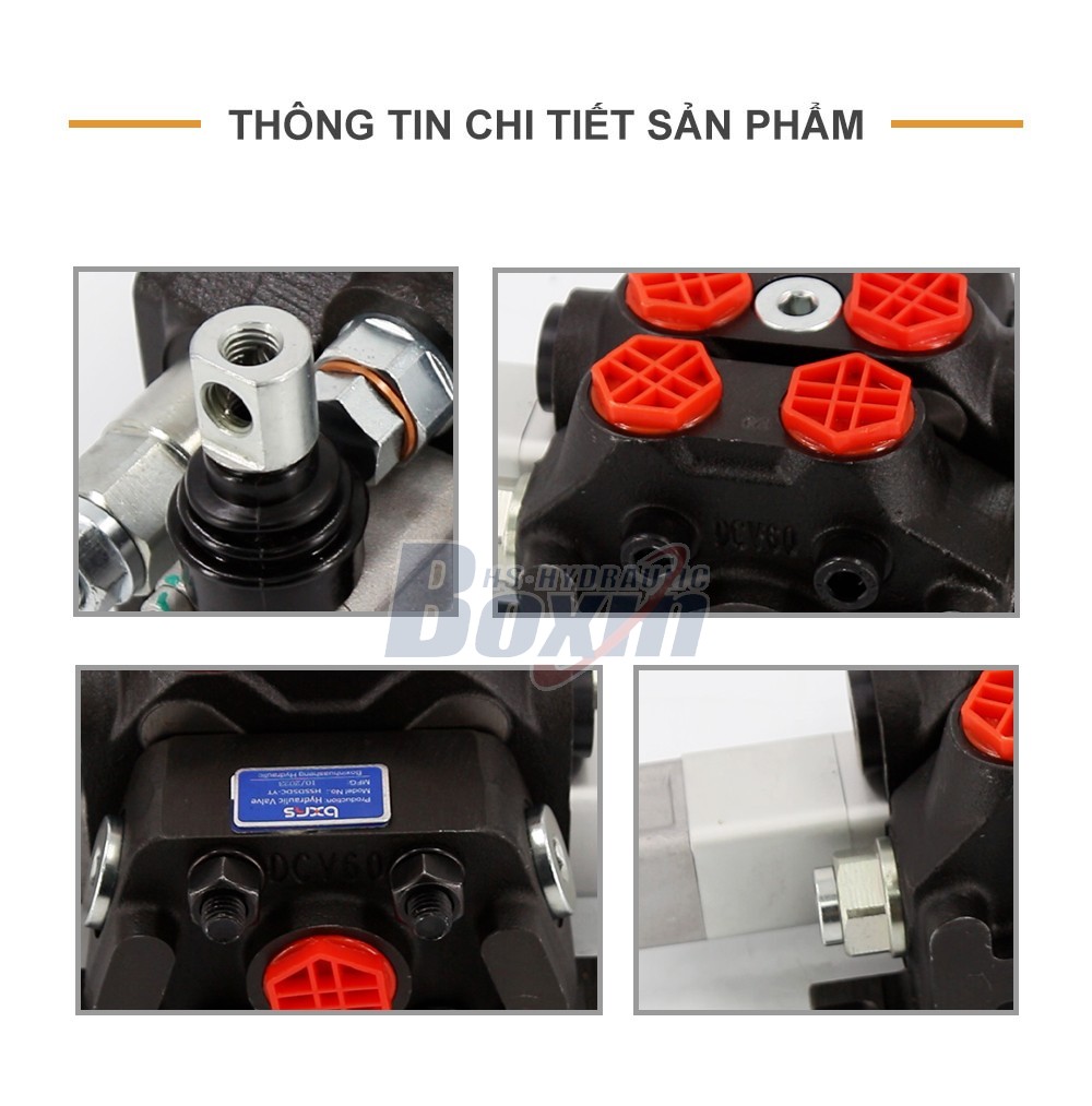 DCV60-JZTAW-J Điều khiển thủ công 1 ống Van định hướng phân đoạn