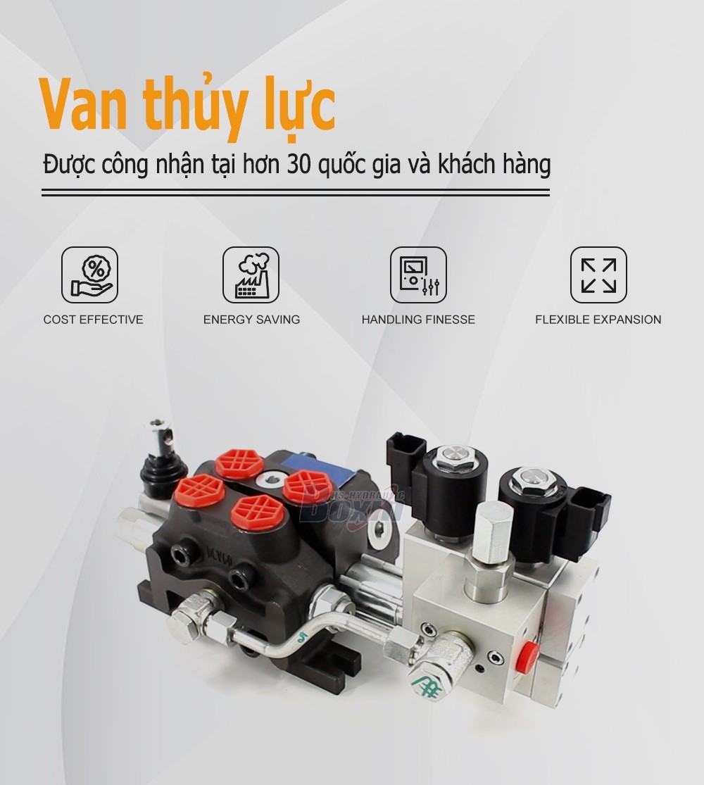 DCV60 Điện khí-thủy lực 1 ống Van định hướng phân đoạn