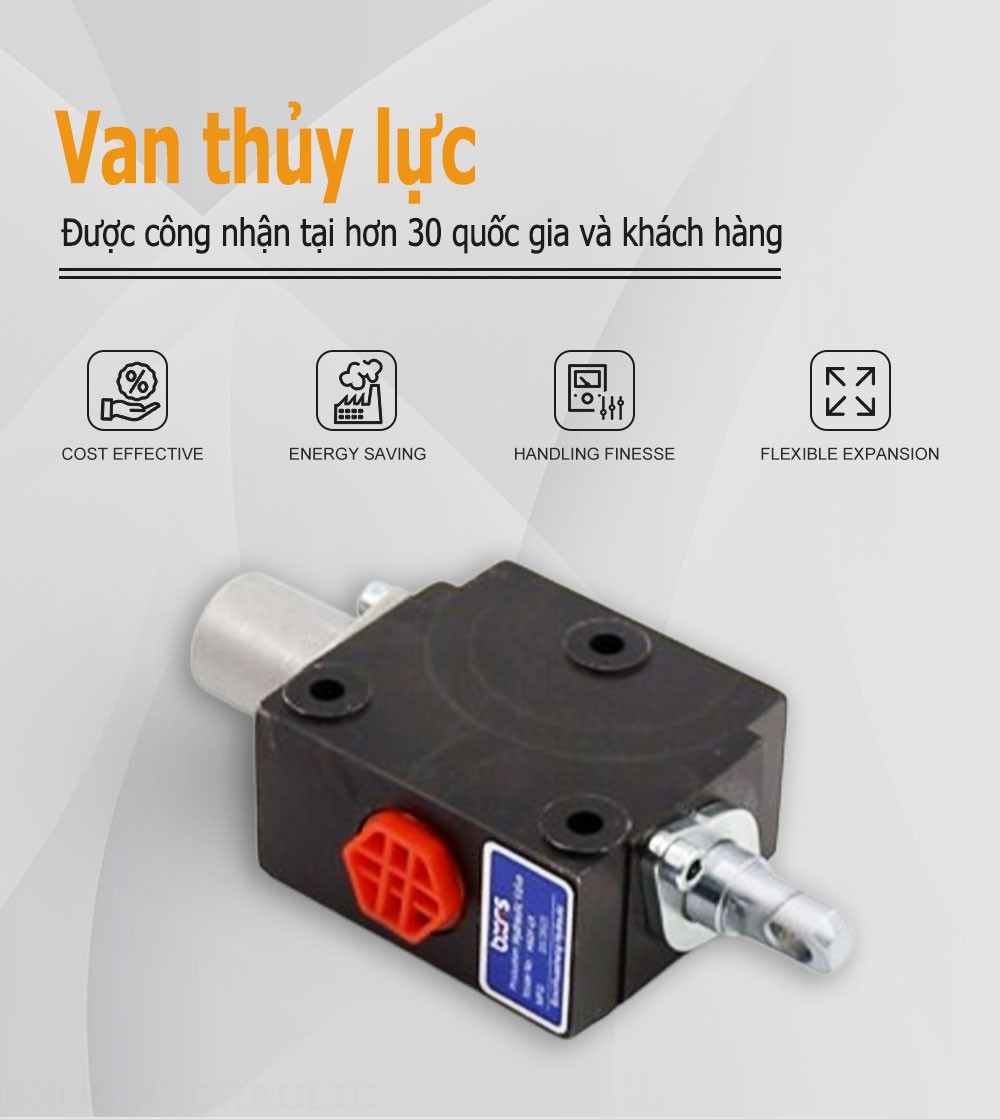 DF5 Điều khiển thủ công Xy lanh 1 Van đổi hướng dòng chảy