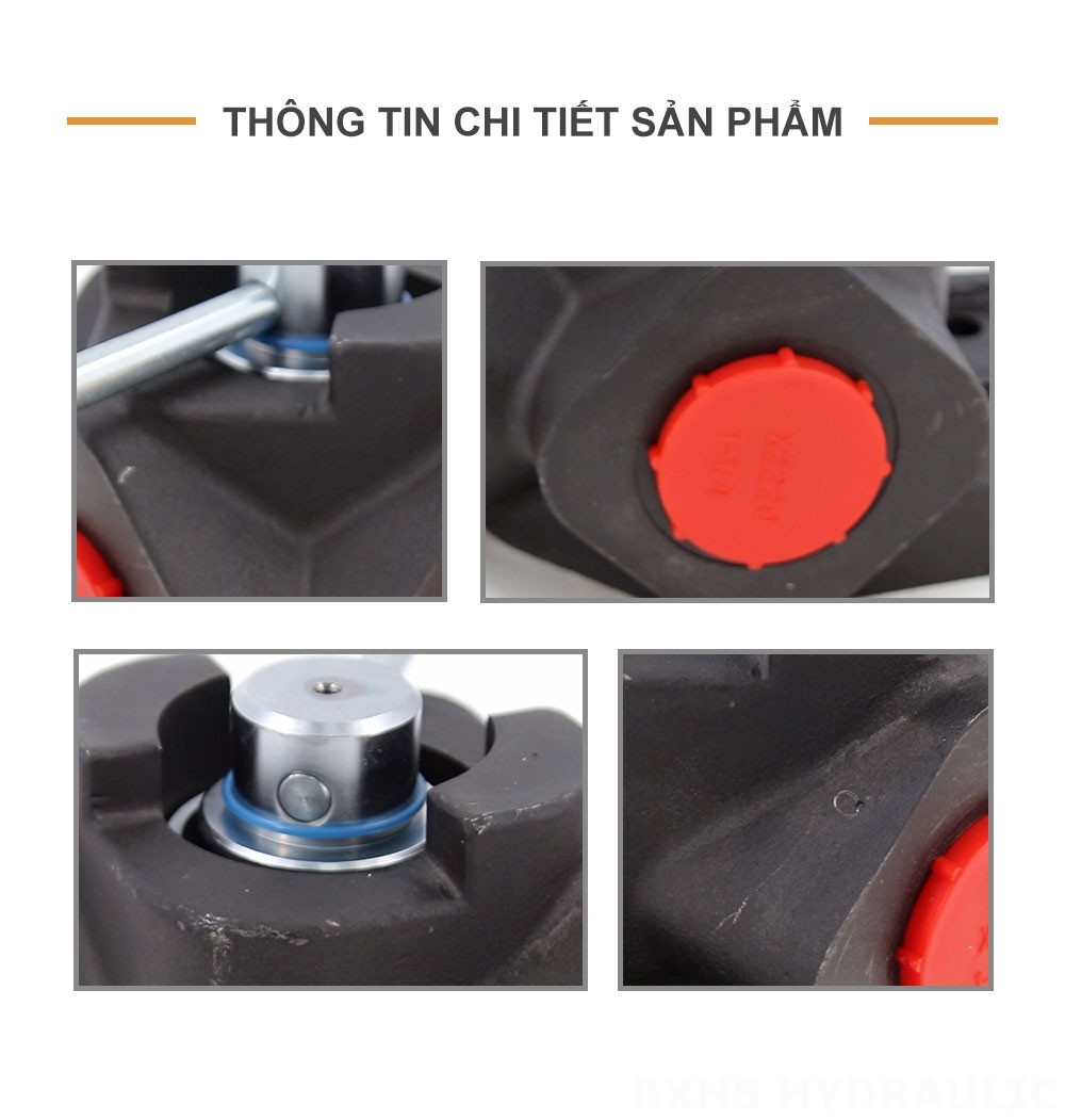 DH30 Điều khiển thủ công Xy lanh 1 Van đổi hướng dòng chảy