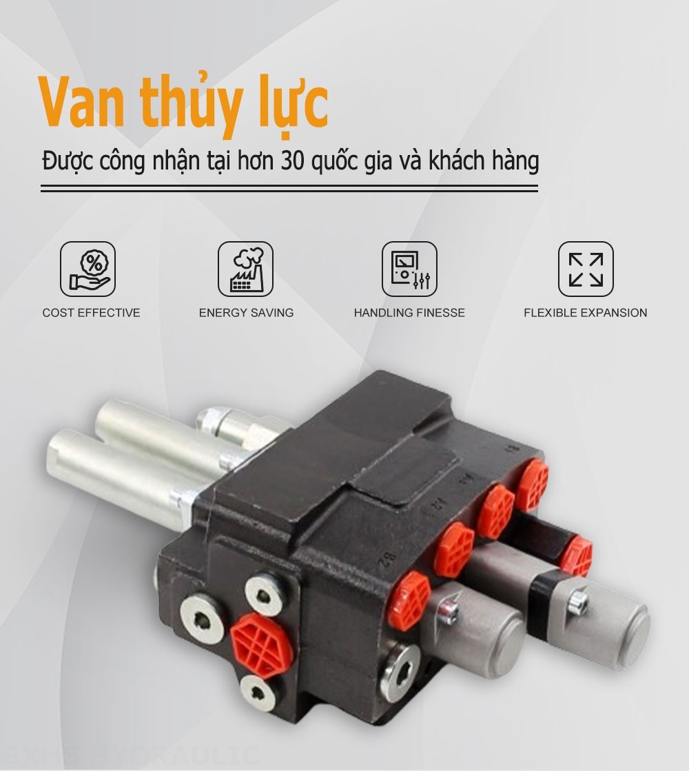 DM45 Cáp Xy lanh 2 Van định hướng khối liền