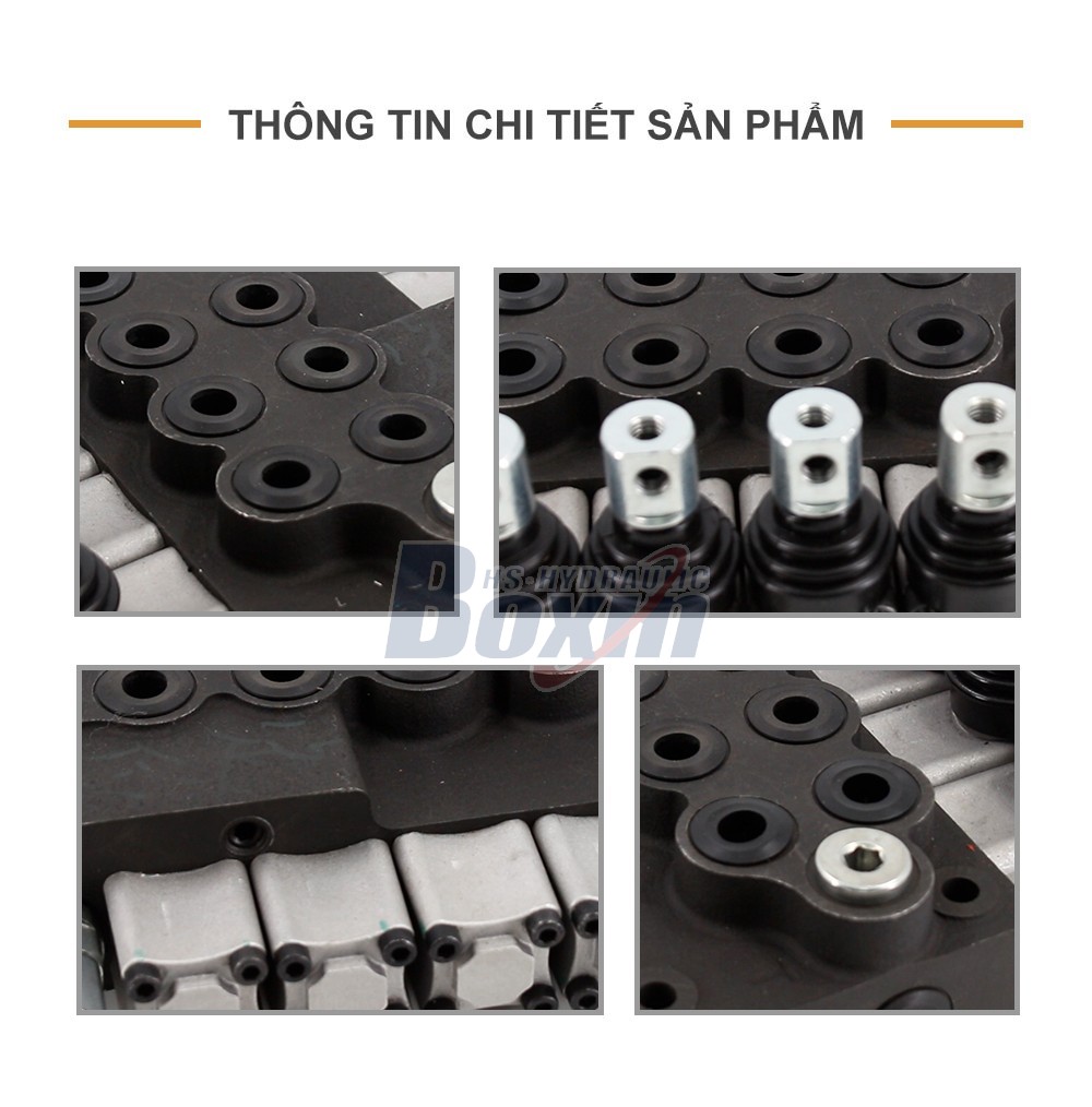HS45 Điều khiển thủ công 4 ống Van điều hướng