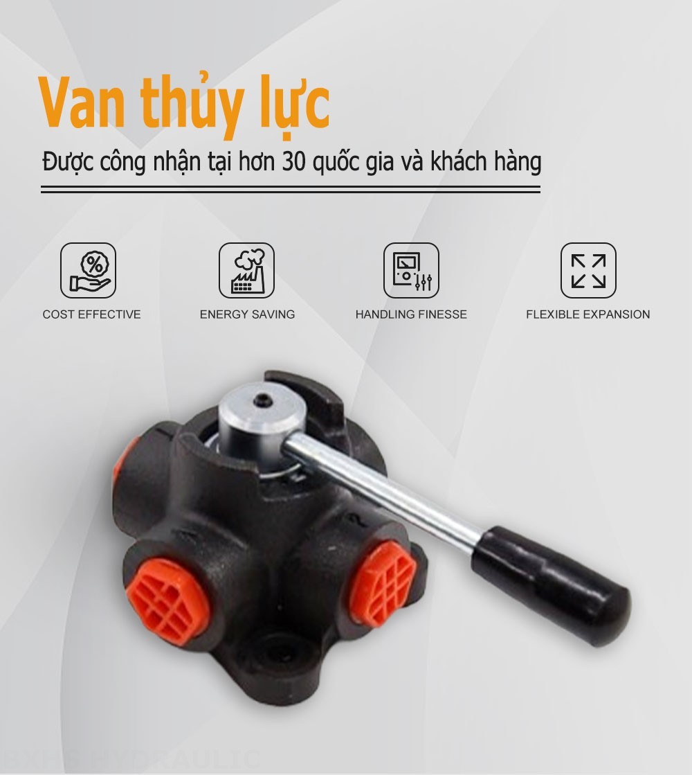 HSDV10 Điều khiển thủ công Xy lanh 2 Van đổi hướng dòng chảy