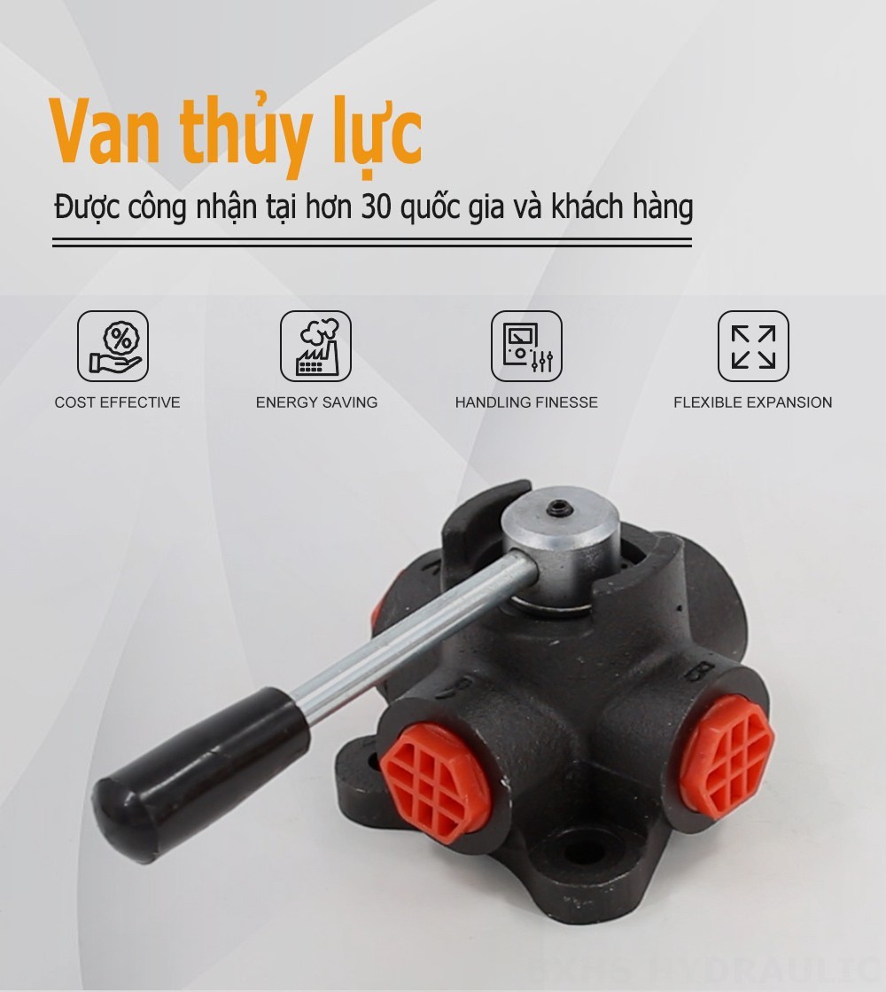 HSDV34 Điều khiển thủ công Xy lanh 1 Van đổi hướng dòng chảy
