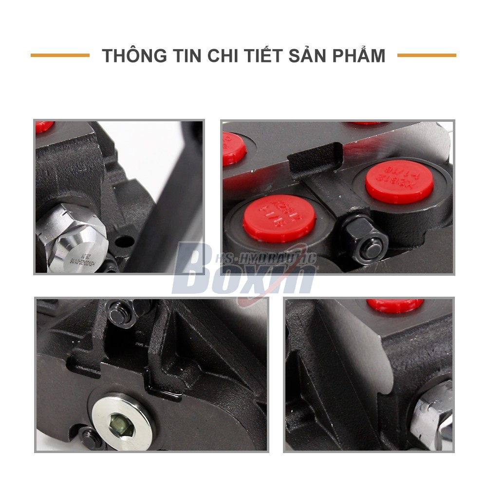 HSV20 Điều khiển thủ công 1 ống Van định hướng phân đoạn