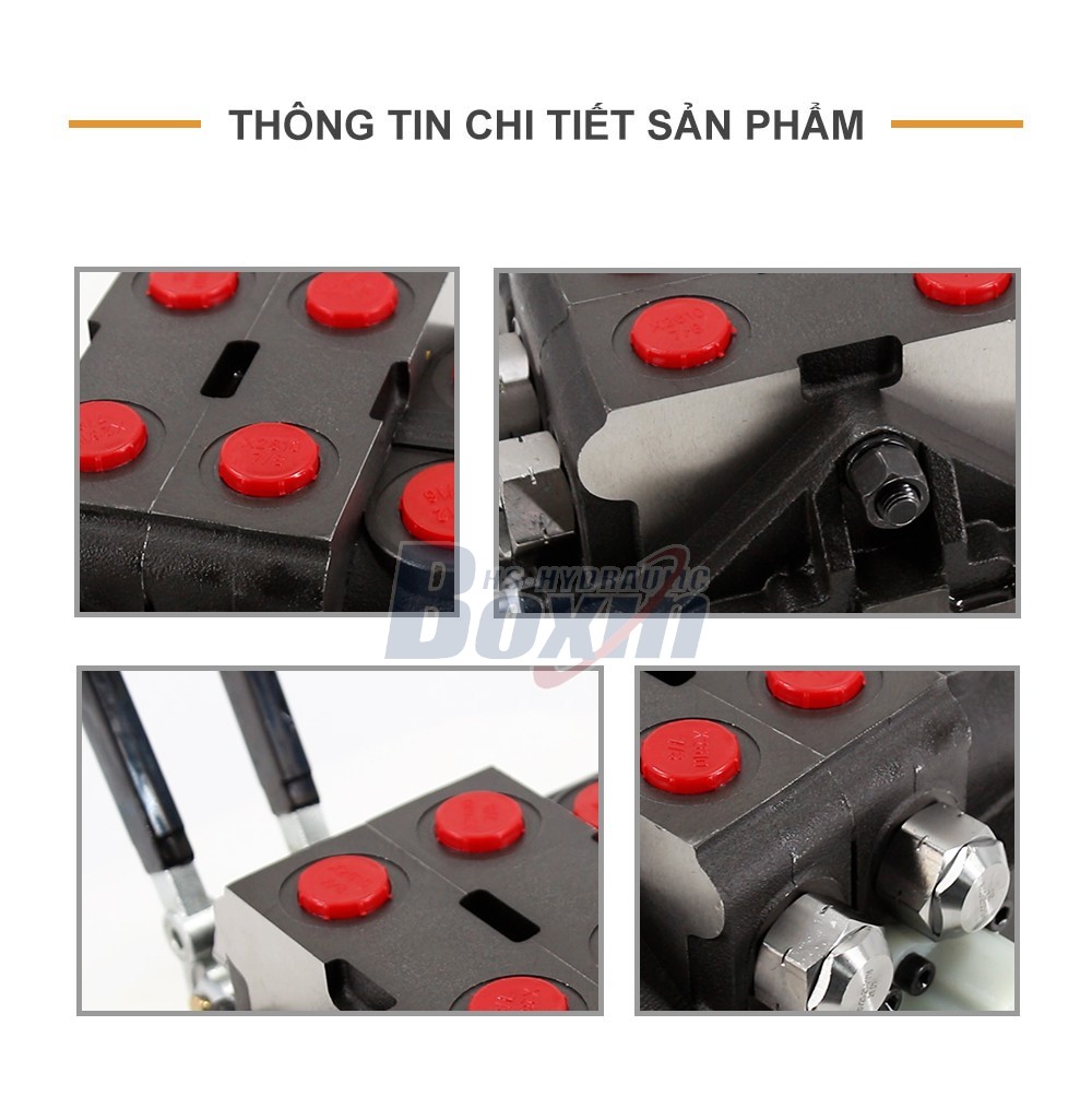 HSV20 Điều khiển thủ công 2 ống Van định hướng phân đoạn