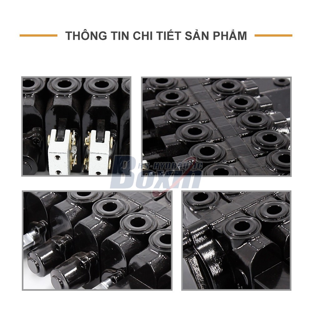 HSW50 Thủy lực và thủ công 8 ống Van điều hướng