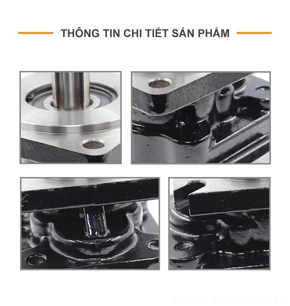 JHP2063 63 cc/vòng Bơm bánh răng thủy lực