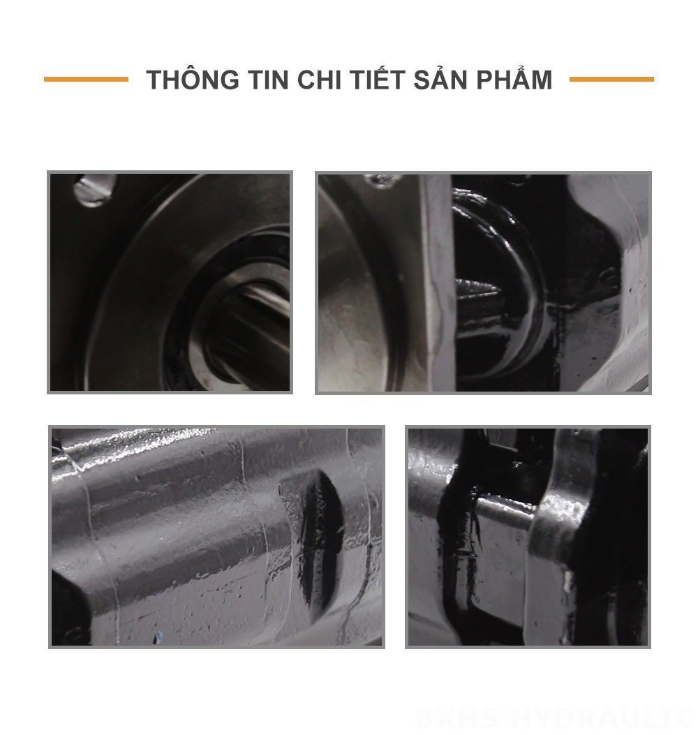 JHP2080-2080-1016 80 cc/vòng Bơm bánh răng thủy lực