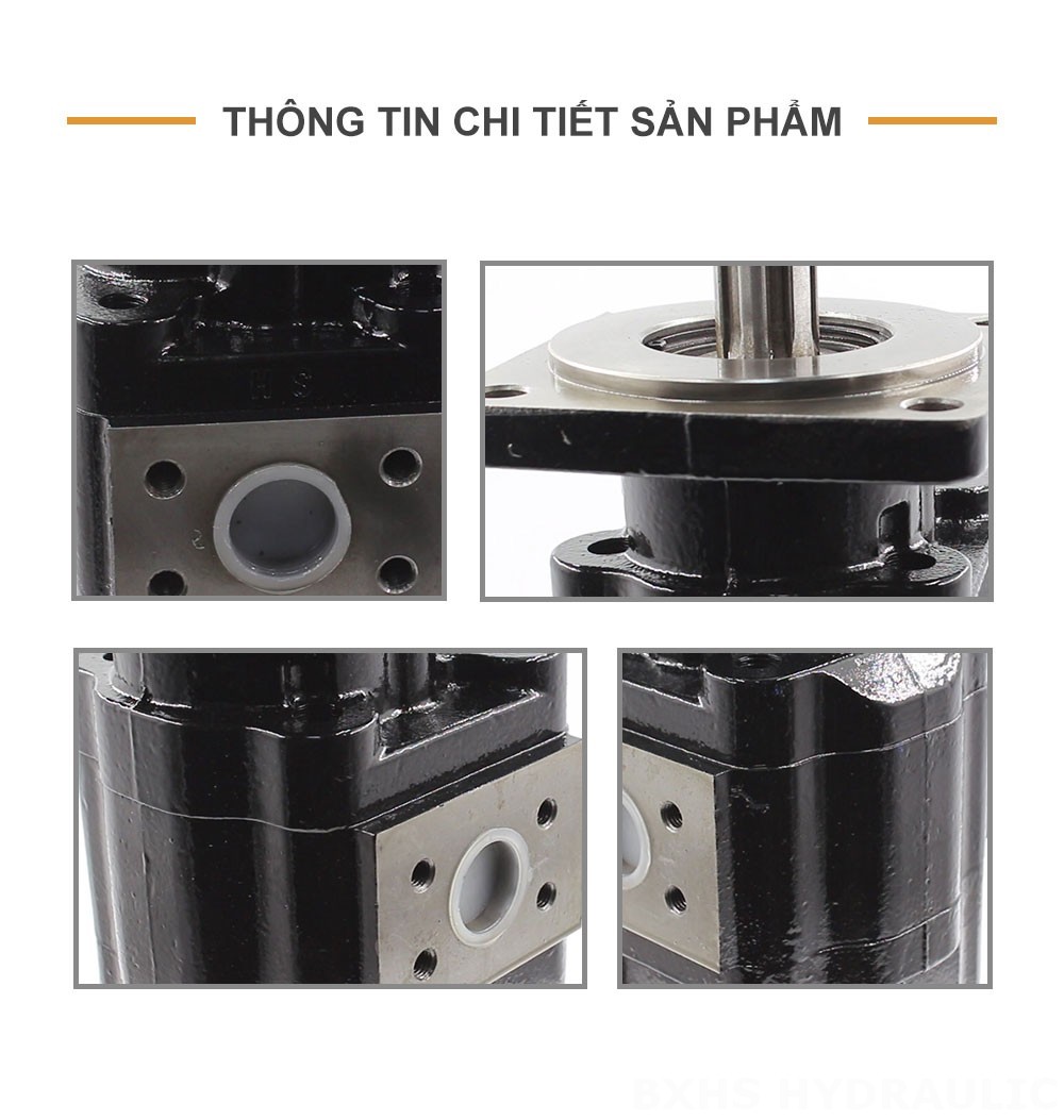 JHP2080-2080 80 cc/vòng Bơm bánh răng thủy lực