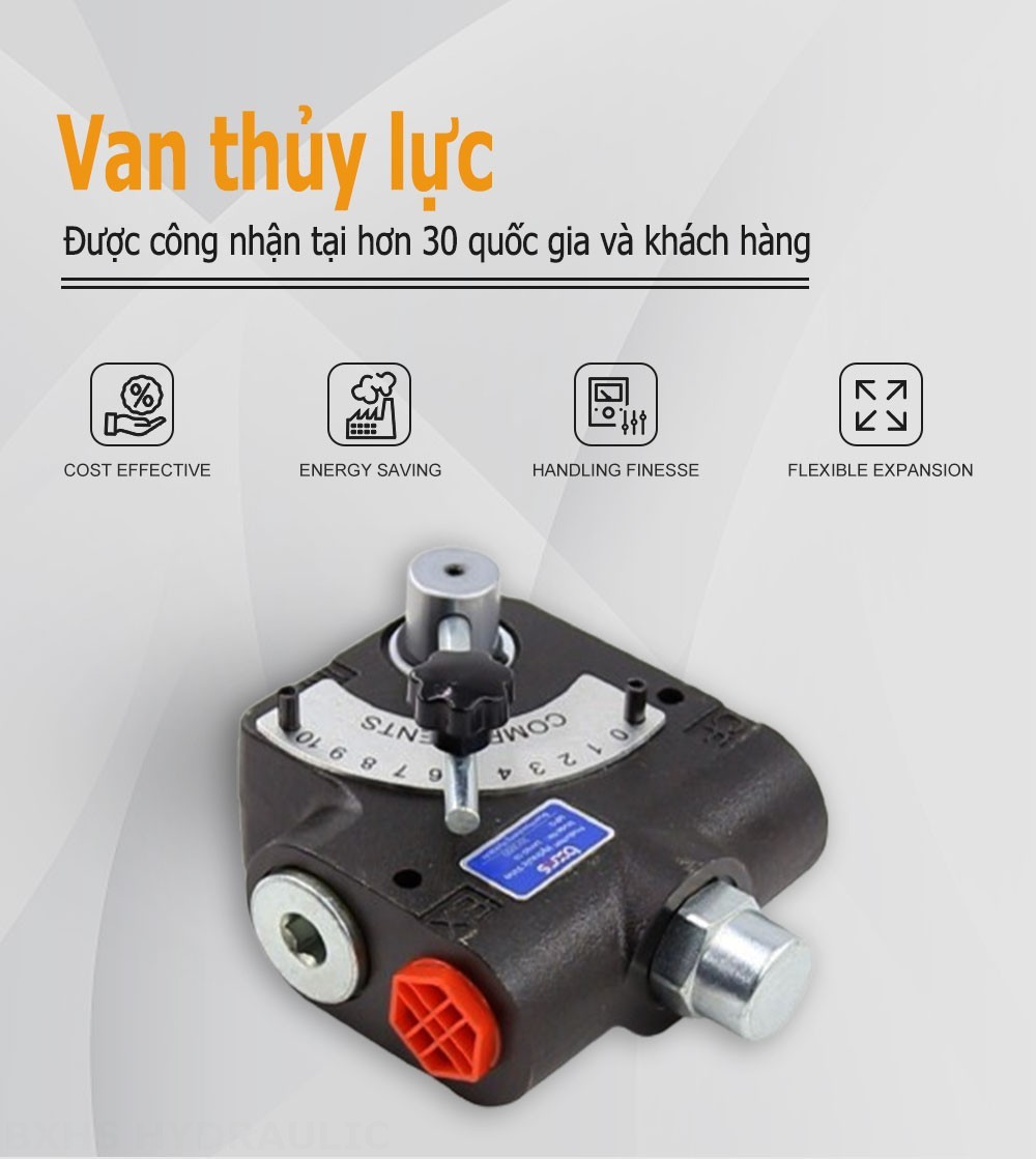 LKF60 Điều khiển thủ công Xy lanh 1 Van điều khiển lưu lượng