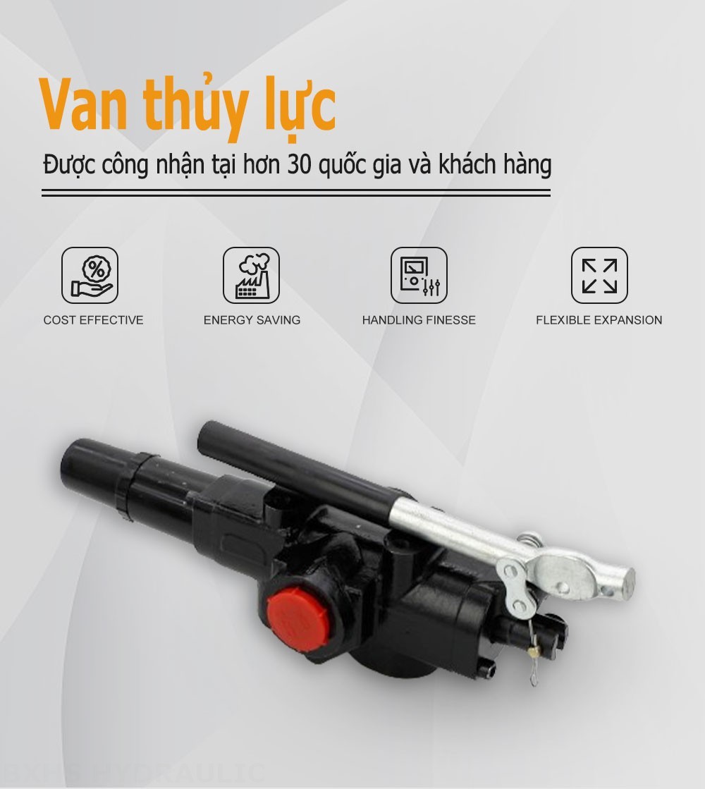 LVA1-95 Điều khiển thủ công Xy lanh 1 Van phân chia gỗ