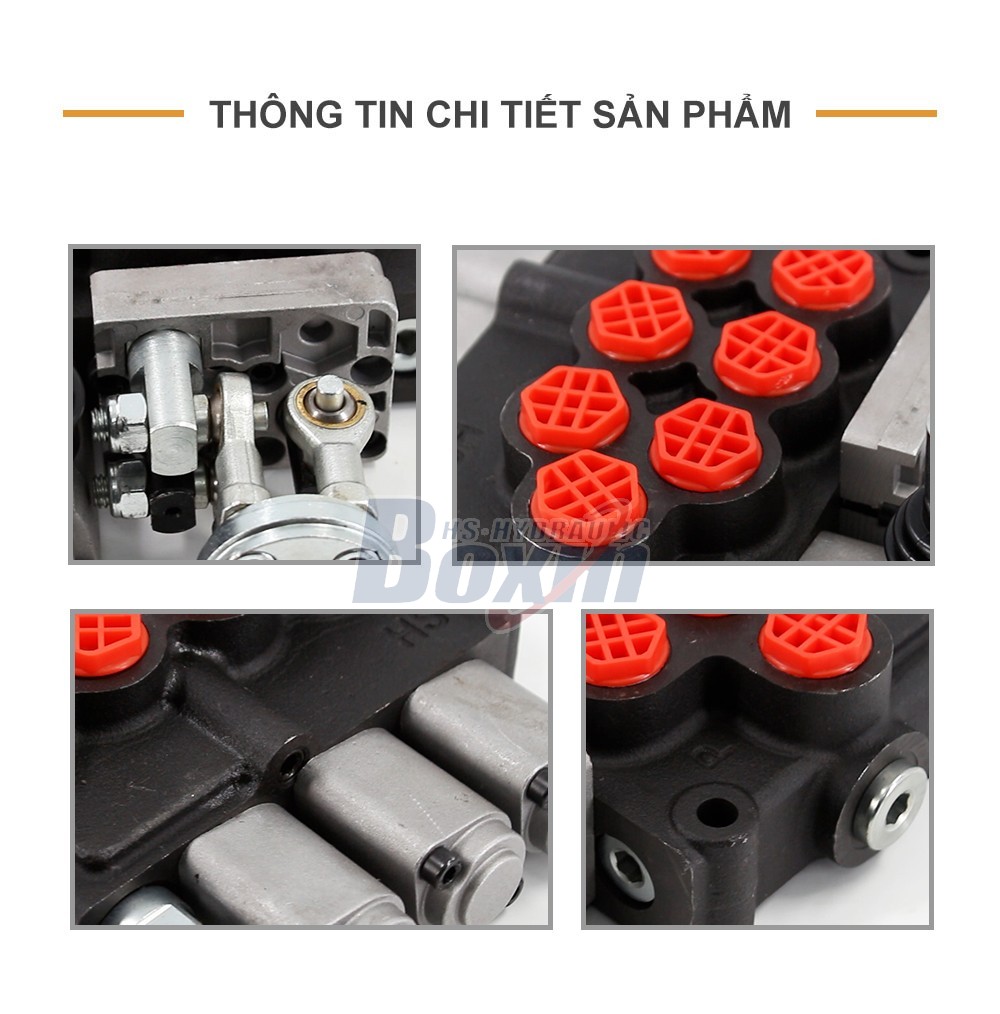 M45 Thủ công và tay điều khiển 3 ống Van điều hướng