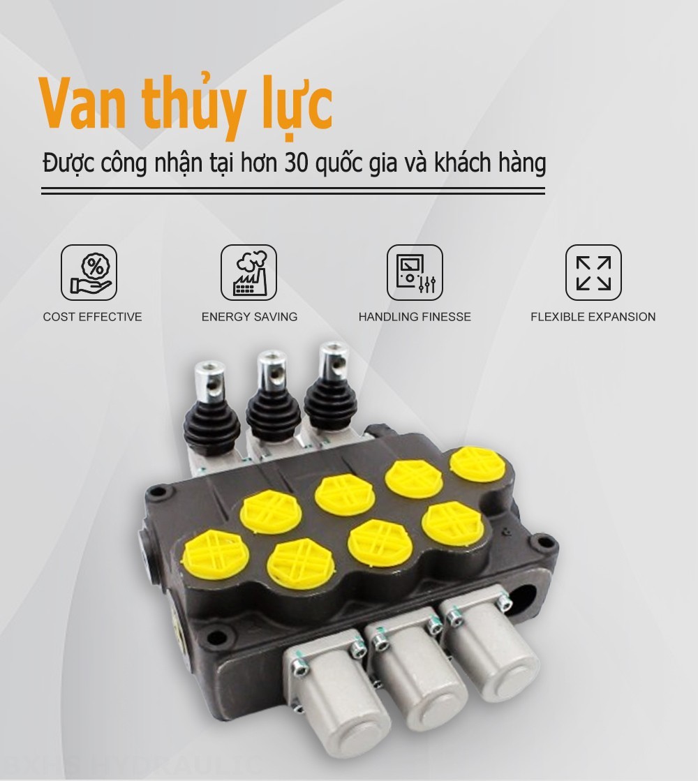 P120-G1-OT Điều khiển thủ công Xy lanh 3 Van định hướng khối liền