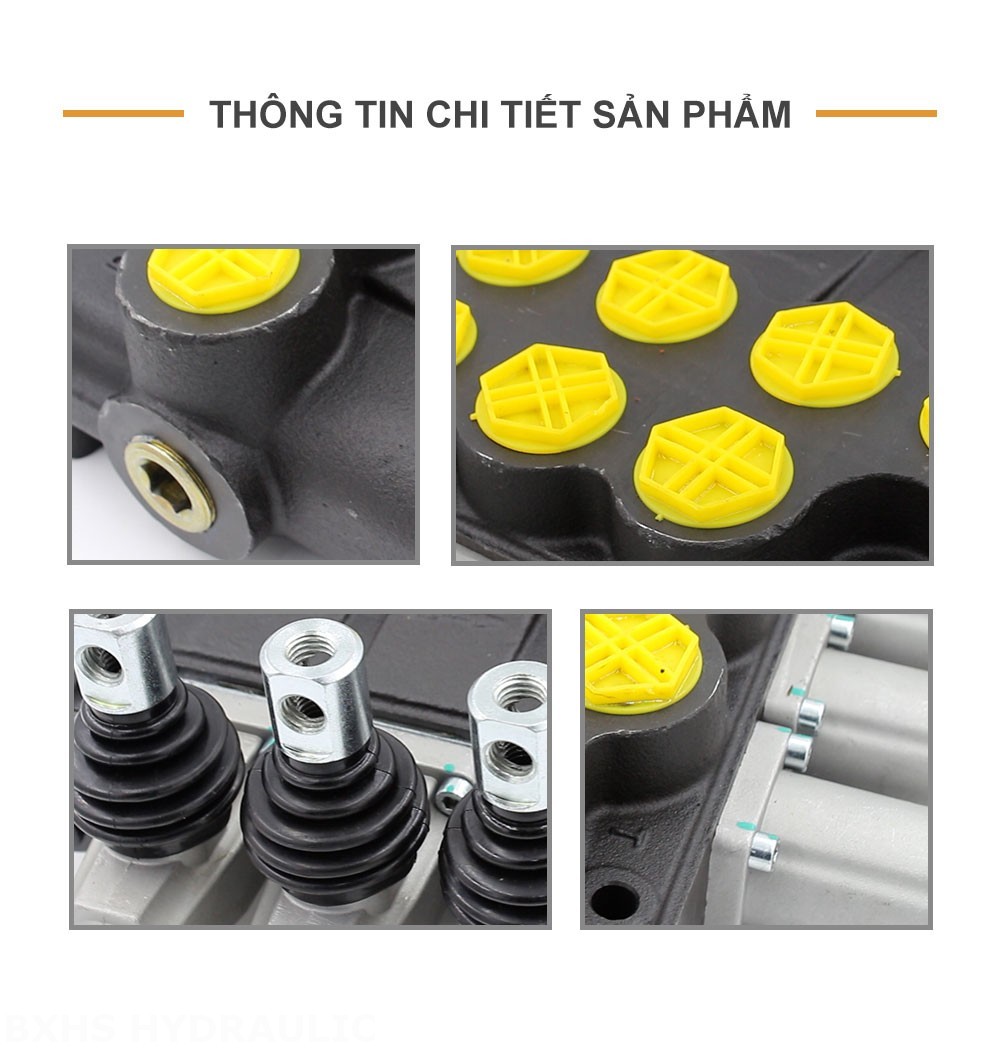 P120-G1-OT Điều khiển thủ công Xy lanh 3 Van định hướng khối liền